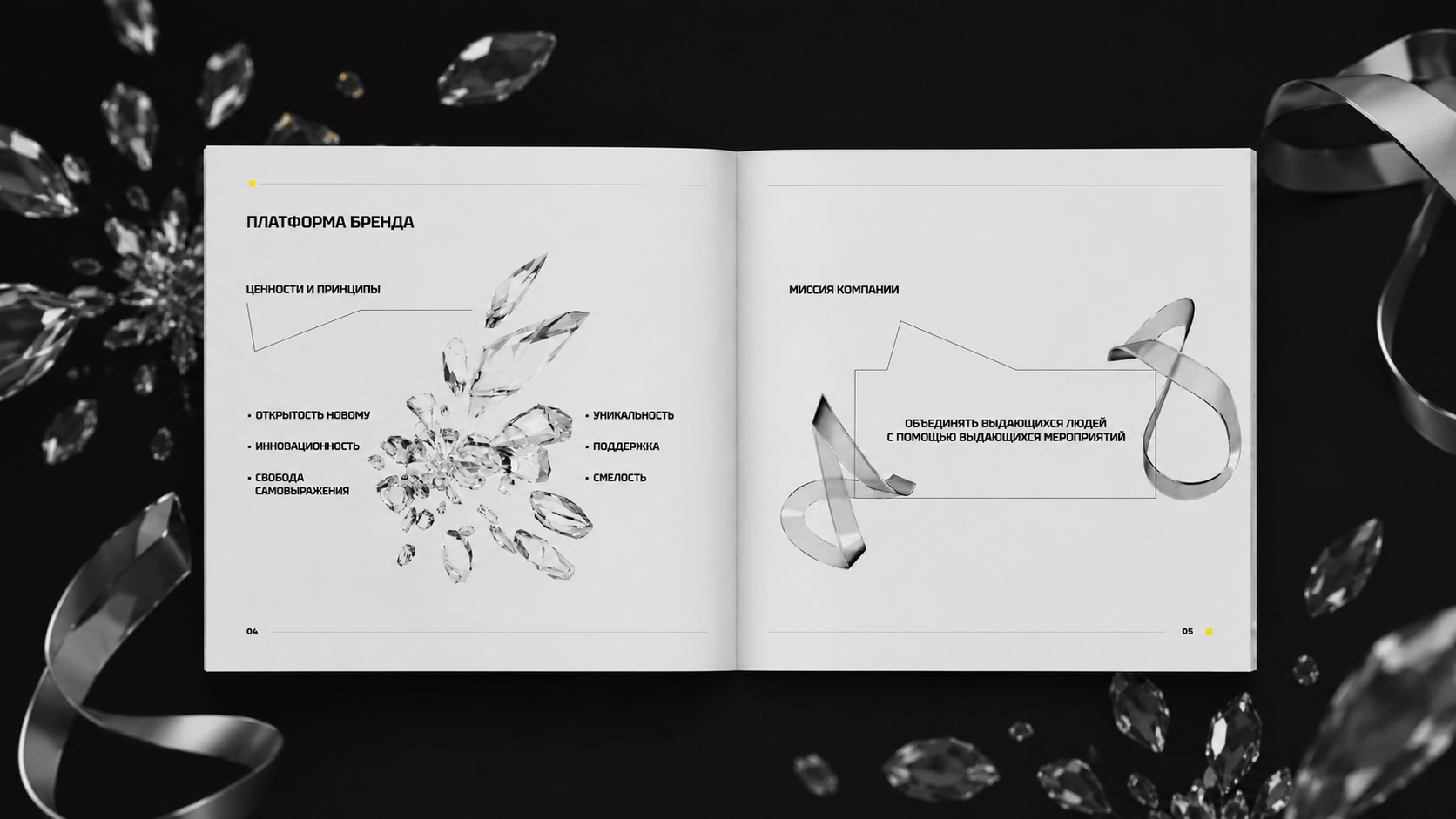 BE.HUB brand guideline spread