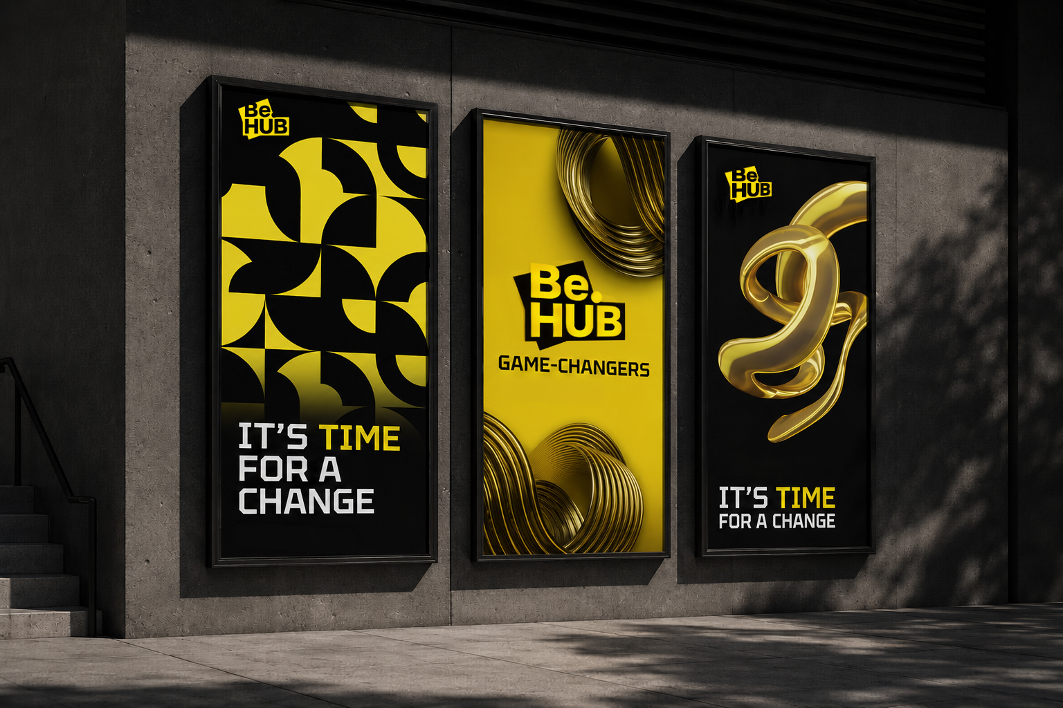 BE.HUB outdoor poster series