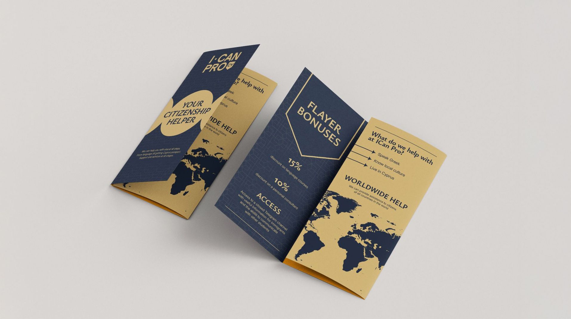 ICAN PRO leaflet design